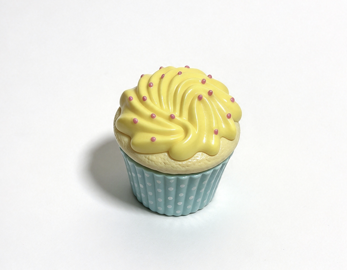 Vanilla Cupcake Cream For 18'' Doll Frosting Icing & Liner Bakery