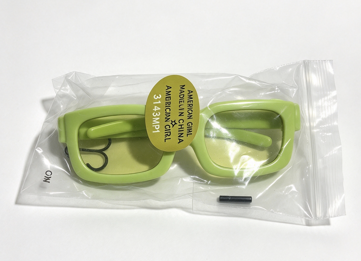 Green Square Sunglasses For 14.5'' Doll Fashion Accessory
