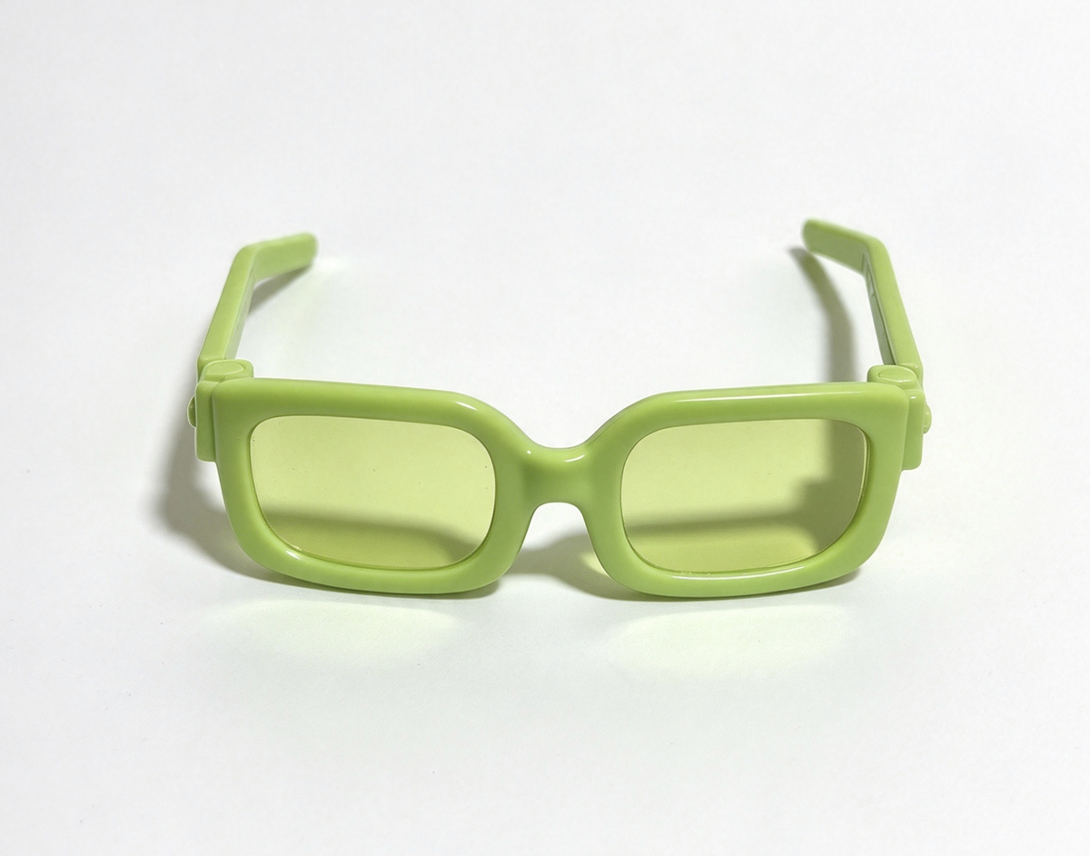 Green Square Sunglasses For 14.5'' Doll Fashion Accessory