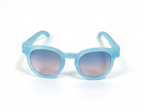 Light Blue Round Sunglasses With Gradient Lenses For 18'' Doll Accessory