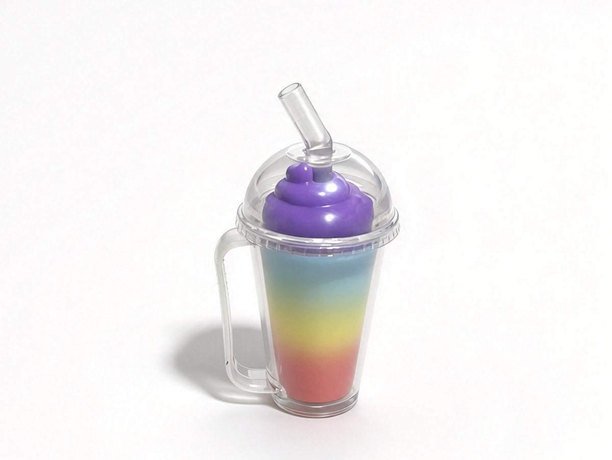 Rainbow Swirl Drink Cup FOR 18'' DOLL Let's Create Accessories
