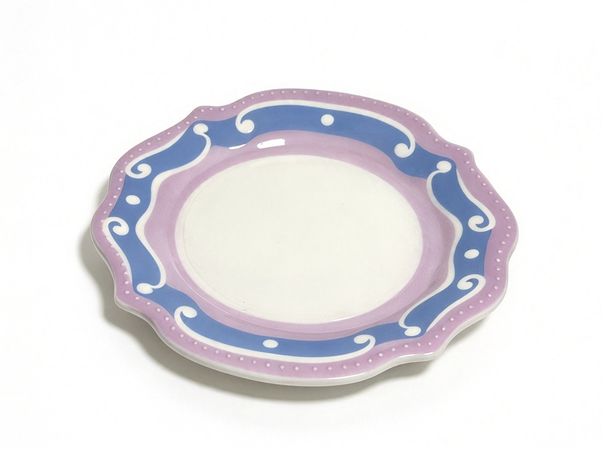 Decorative dessert Plate For 18'' Doll