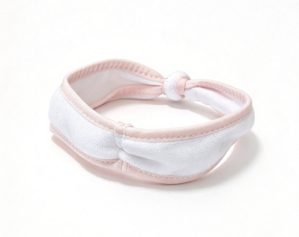 Pink White Knotted Headband For 15'' Doll Replacement