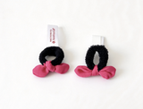 Set Of 2 Pink Bow Hair Ties For 18'' Doll Replacement