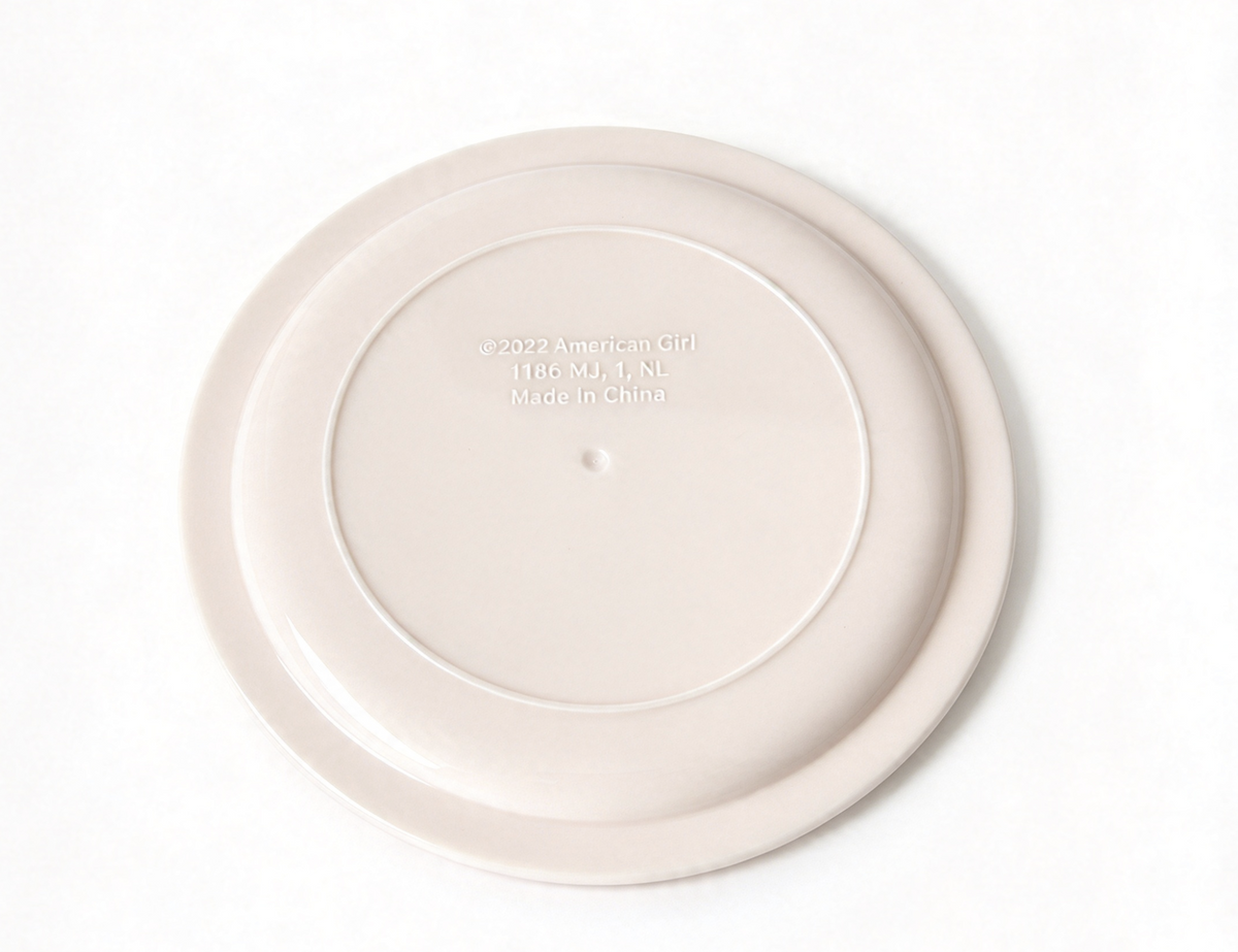 Star Embossed big Plate For 15'' Doll