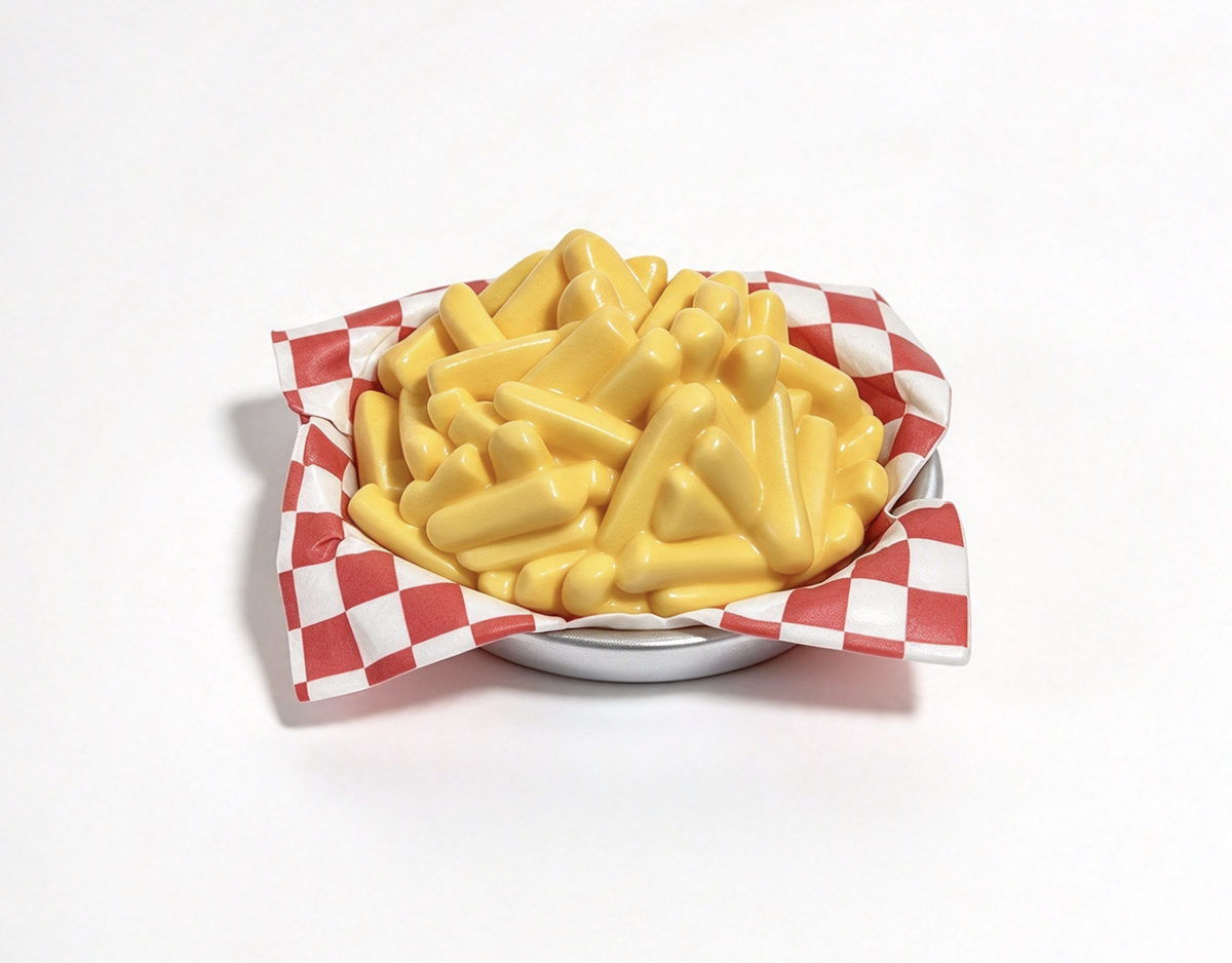 Our Generation French Fries in Basket & Checkered Paper For 18'' Doll