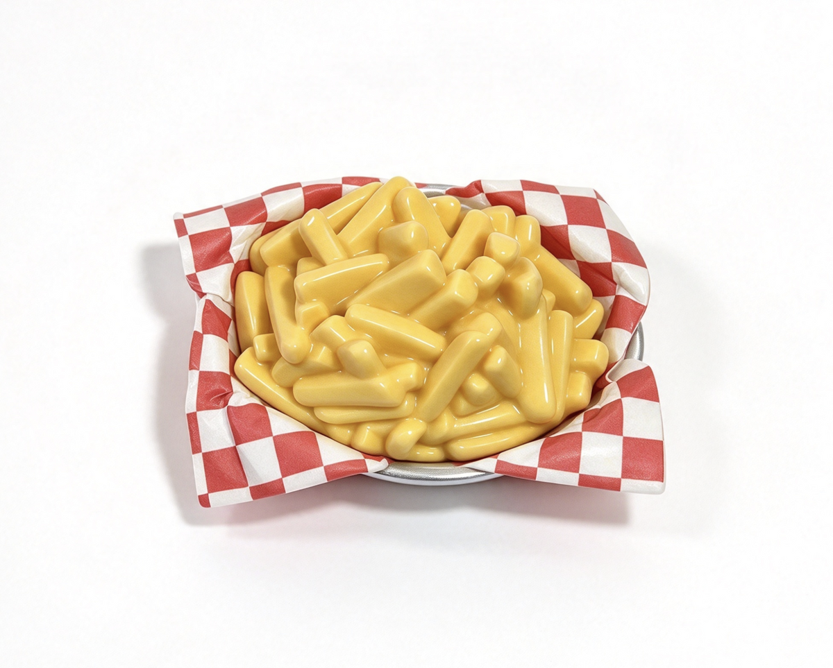Our Generation French Fries in Basket & Checkered Paper For 18'' Doll