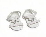 Glittery Sandals With Faux Crystal Gemstones FOR 18'' DOLL Snow Queen Outfit
