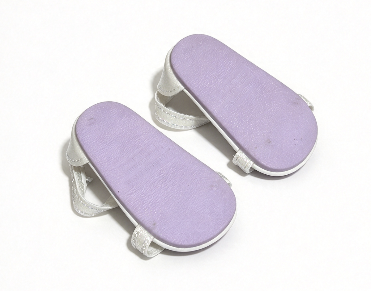 Glittery Sandals With Faux Crystal Gemstones FOR 18'' DOLL Snow Queen Outfit