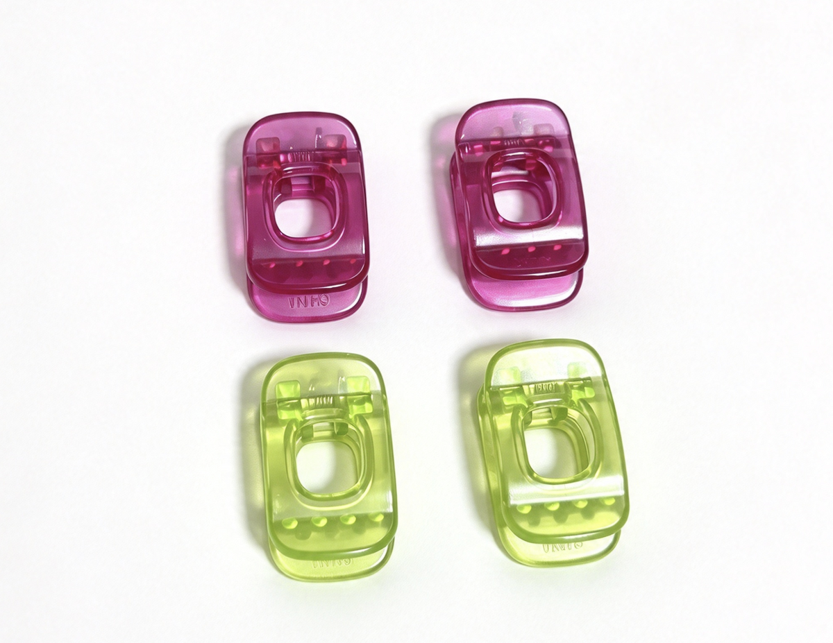 4Pcs Hair Claw Clips FOR 18'' DOLL Blue Hairstyling Caddy