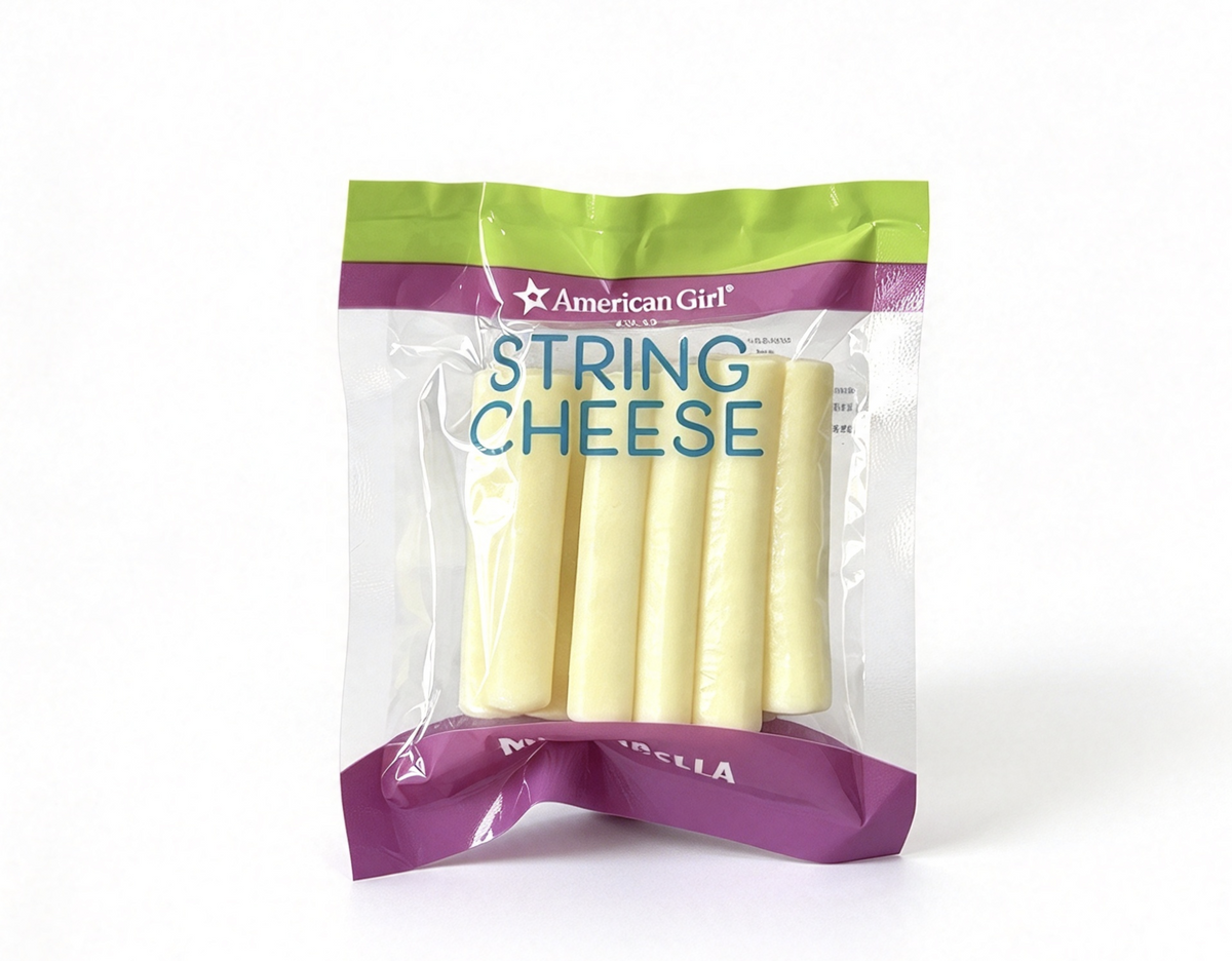 Fridge & Snacks Package of Faux String Cheese for 18‘’ Doll