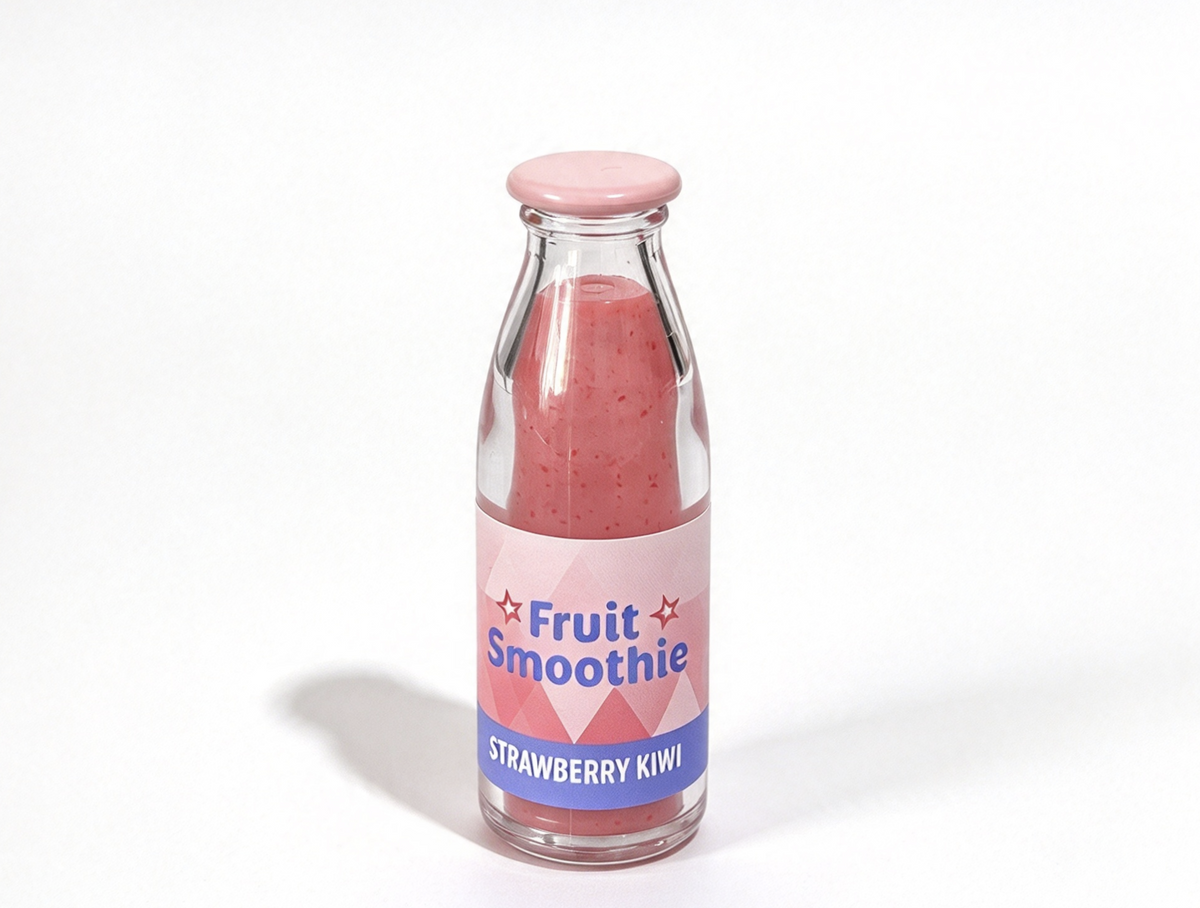 Strawberry Kiwi Fruit Smoothie Bottle FOR 18'' DOLL Ski & Snack Shop