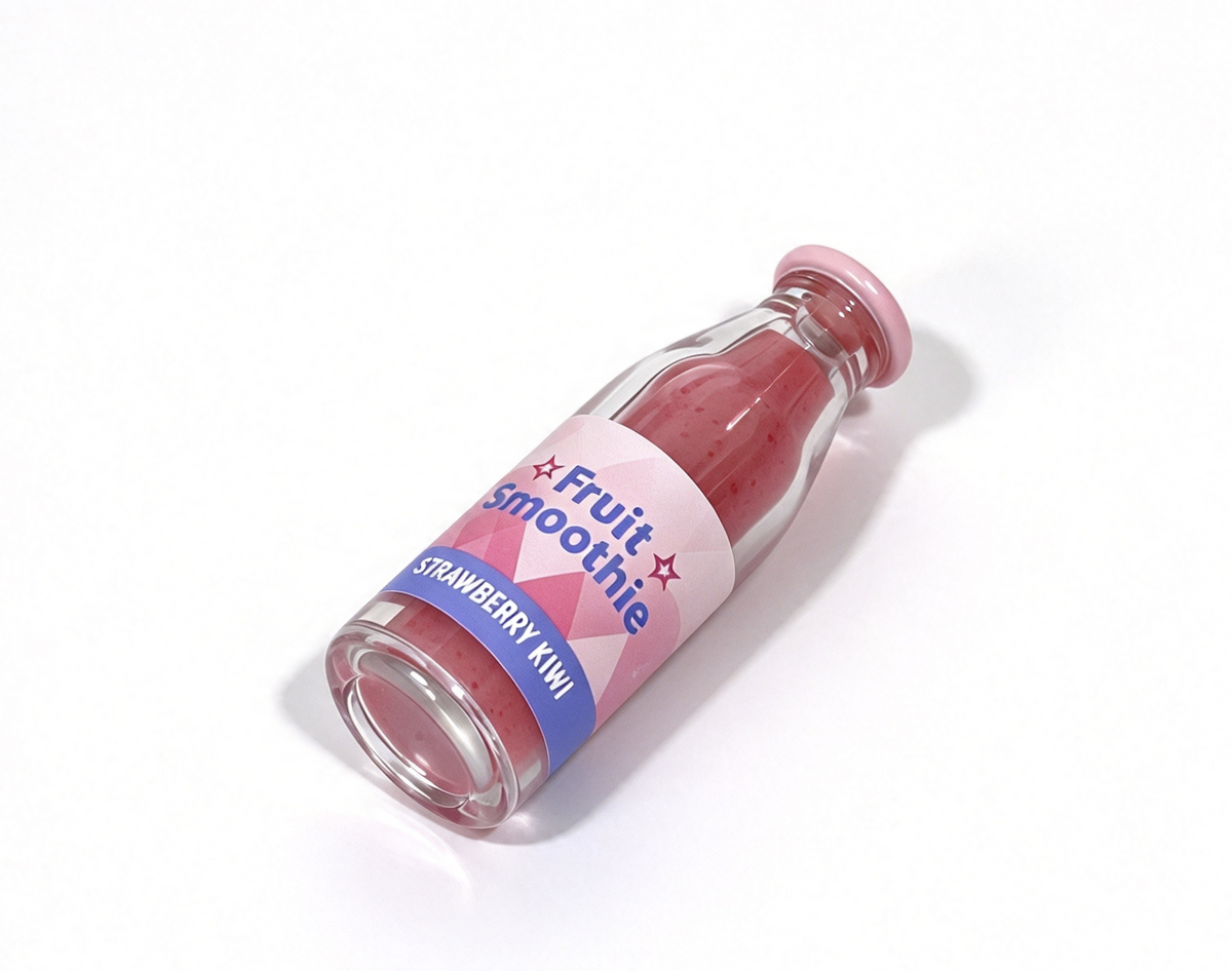 Strawberry Kiwi Fruit Smoothie Bottle FOR 18'' DOLL Ski & Snack Shop