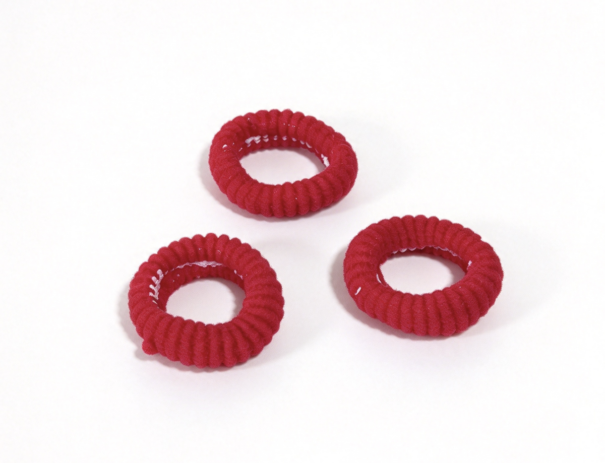 3Pcs Red Fabric Hair Ties Set FOR 18'' DOLL