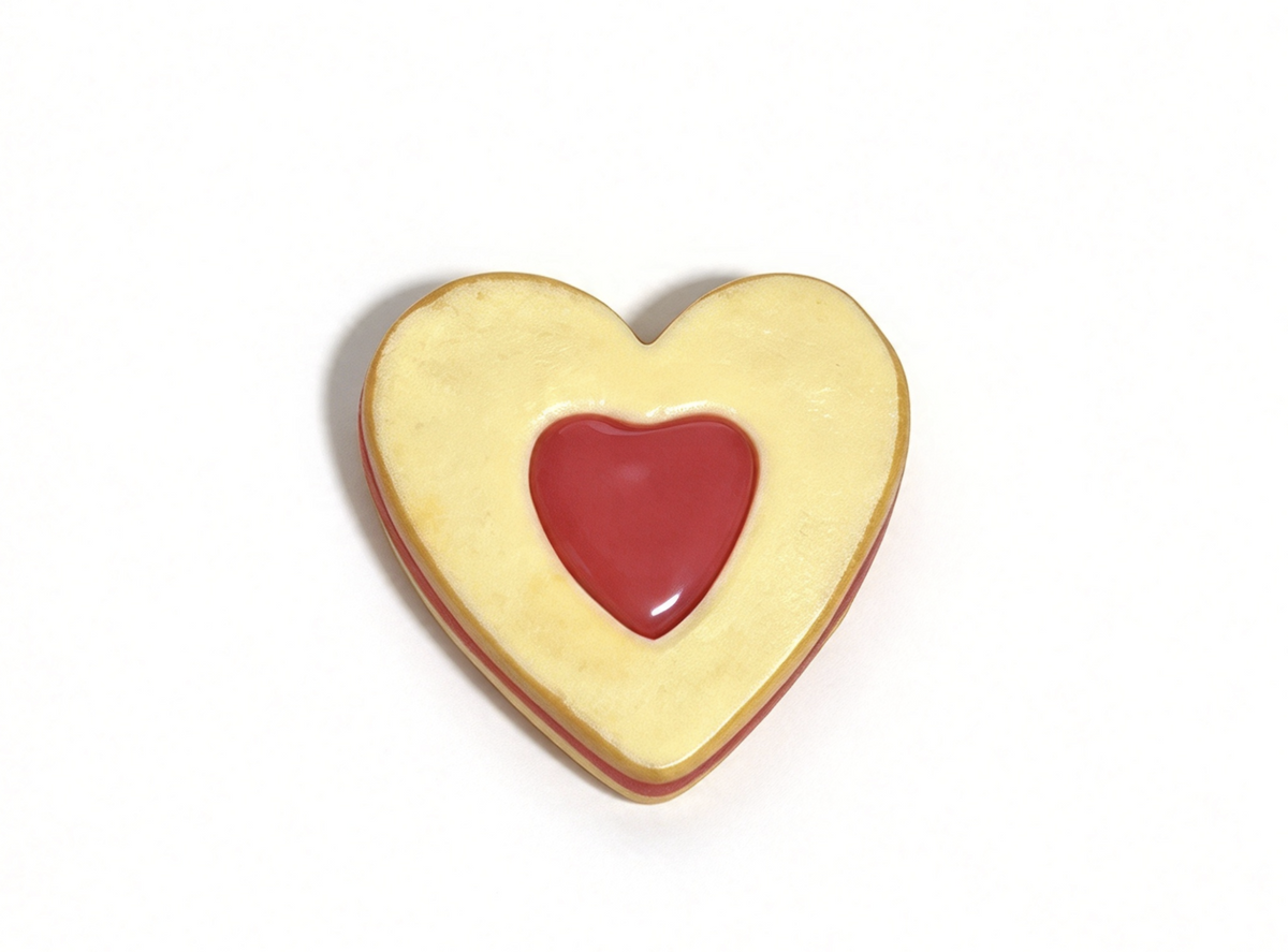 Heart Shaped Jam Sandwich FOR 14.5'' DOLL Berry Sweet Snack