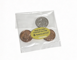 3 Shiny Gelt Coins FOR 18'' DOLL Dimes Hanukkah Set