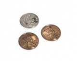 3 Shiny Gelt Coins FOR 18'' DOLL Dimes Hanukkah Set