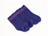 2Pairs Purple Socks With Double Pink Stripes FOR 18'' DOLL