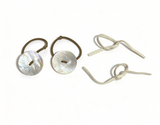 Kaya 2 Faux-Leather Hair Ties & 2 Faux-Abalone Shell Hair Ties FOR 18'' DOLL