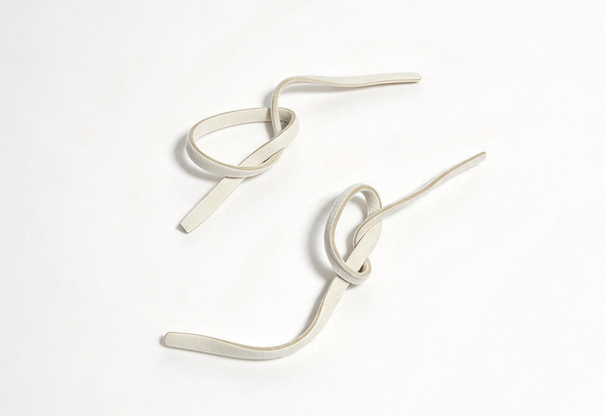 Kaya 2 Faux-Leather Hair Ties & 2 Faux-Abalone Shell Hair Ties FOR 18'' DOLL