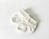 White Socks With Rainbow Stripes FOR 18'' DOLL Isabel Tennis