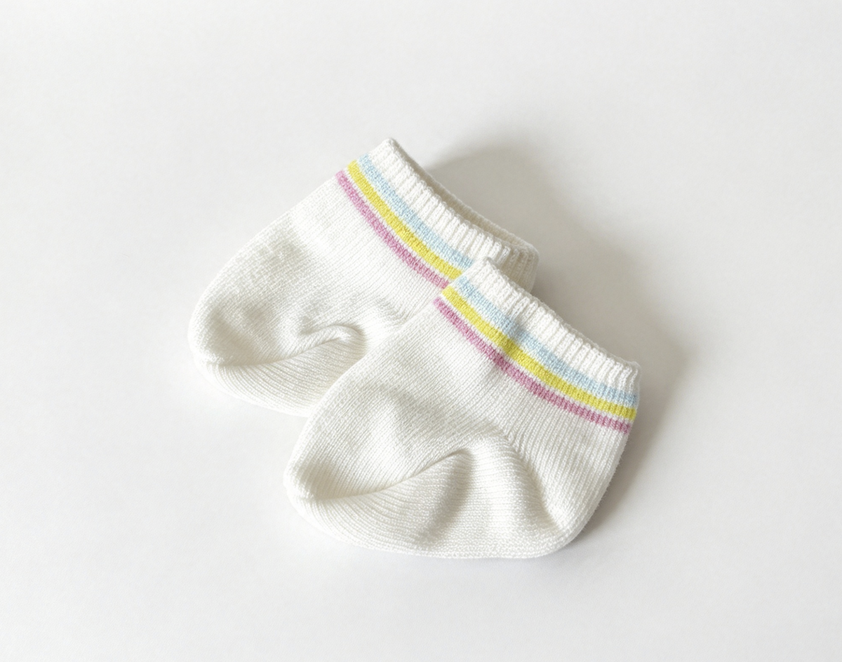 White Socks With Rainbow Stripes FOR 18'' DOLL Isabel Tennis
