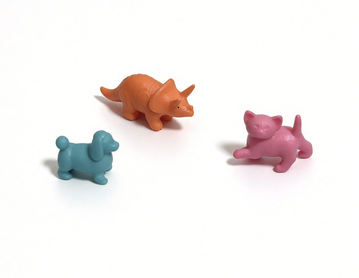 3Pcs Animal Pencil Topper Eraser SET FOR 18'' DOLL Courtney’s School Supply