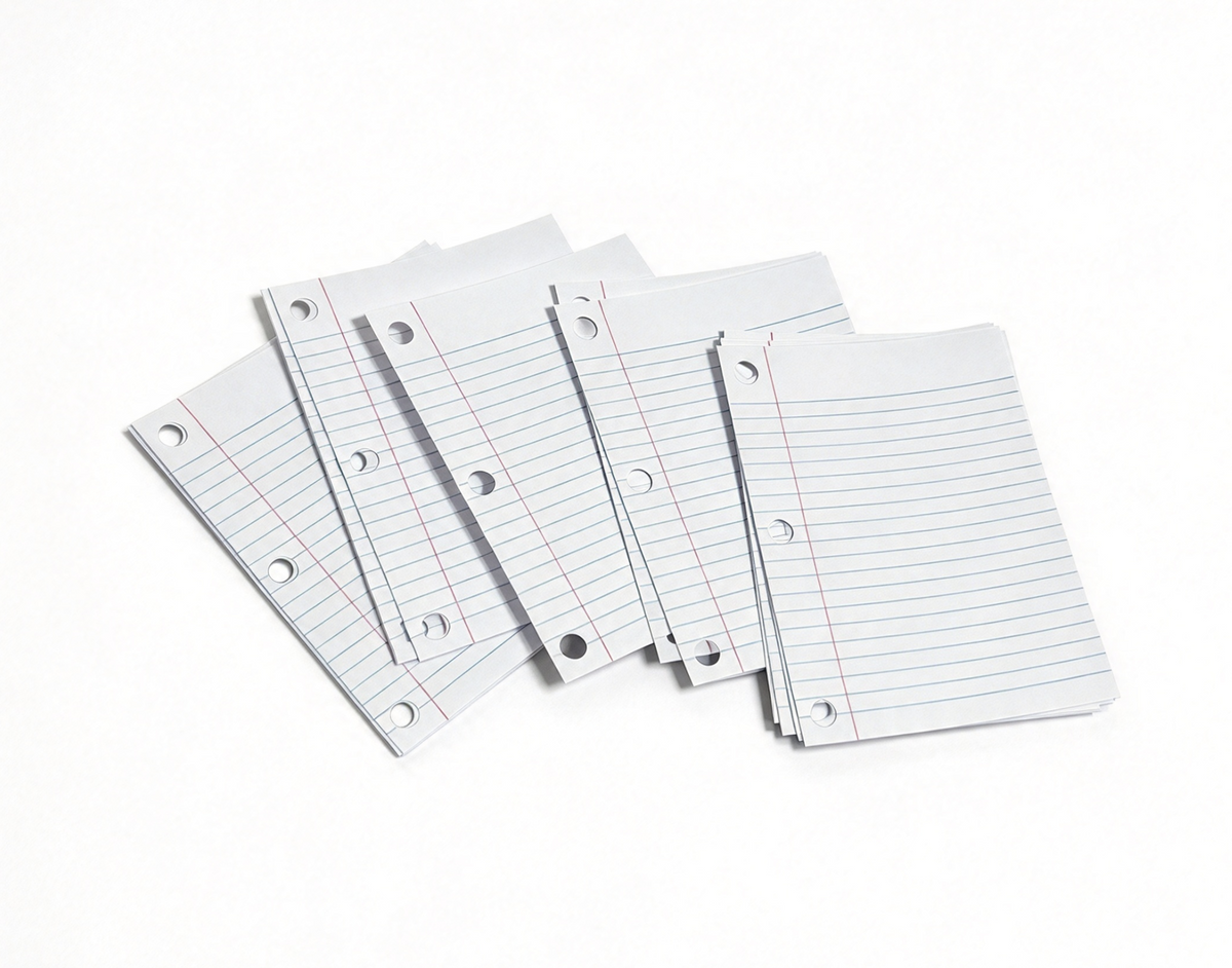 20 Sheets Of Lined Paper For 18'' Doll Courtney Rainbow Unicorn Binder