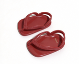 Red Flip Flop Sandals For 18'' Doll Summer Beach Bright & Splashy Tankini