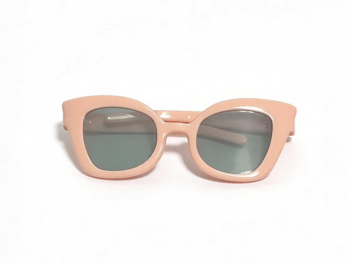 Light Pink Cat-Eye Frame Sunglasses For 18'' Doll Casual Beach Dress Up
