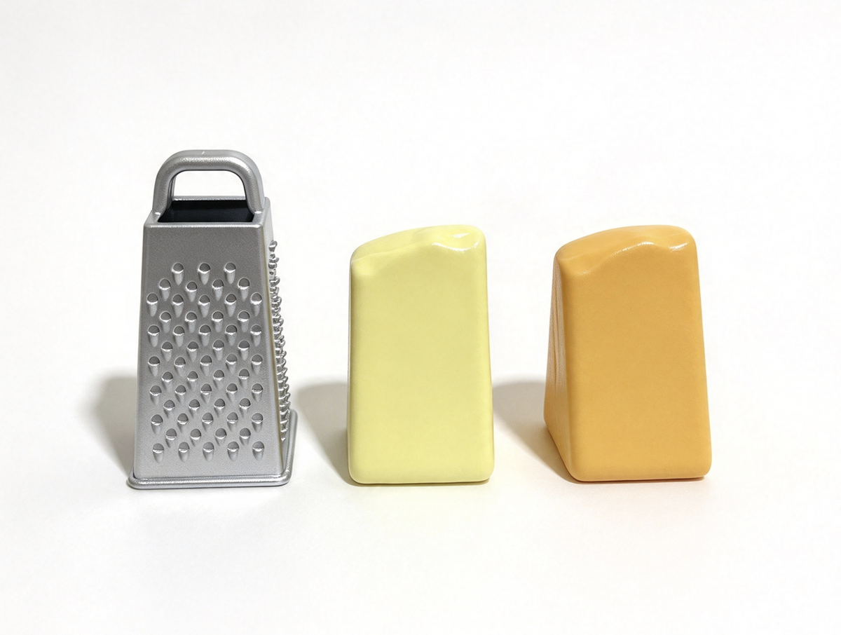 Cheese Wedge & Grater For 18'' Doll Kitchen Farm Restaurant