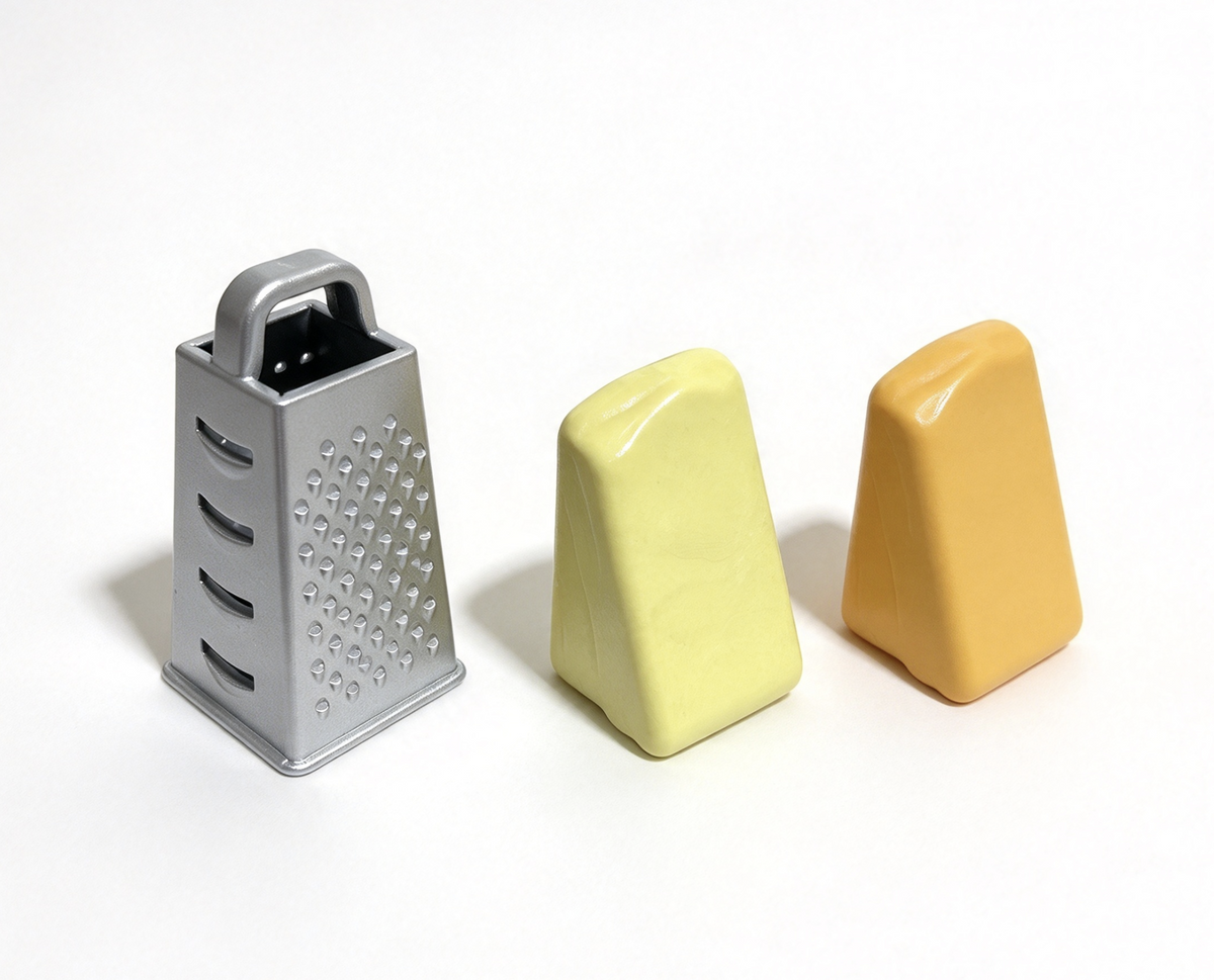 Cheese Wedge & Grater For 18'' Doll Kitchen Farm Restaurant