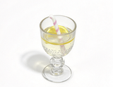 Lemon Drink Goblet With Straw For 18'' Doll