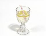 Lemon Drink Goblet With Straw For 18'' Doll