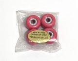 Red Skateboard Wheel Set 4Pcs For 18'' Doll Skate Park Set