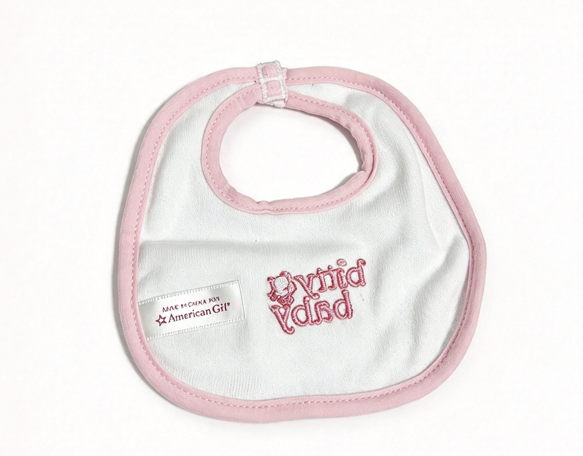 Baby Bib FOR 15'' DOLL Bitty Baby Bitty’s Snack Set