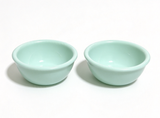 2Pcs Light Green Bowls FOR 18'' DOLL Pizza Party