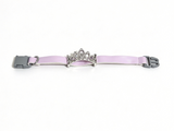Jeweled Pink Silver Collar for 18'' Doll Pet Puppy Dog