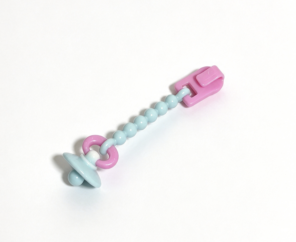 Beaded Clip With Pacifier FOR Bitty Baby Doll