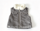 Zip-Front Corduroy Vest FOR 18'' DOLL Casual & Cool Accessories
