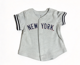 Gray Uniform Baseball Jersey FOR 18'' Doll