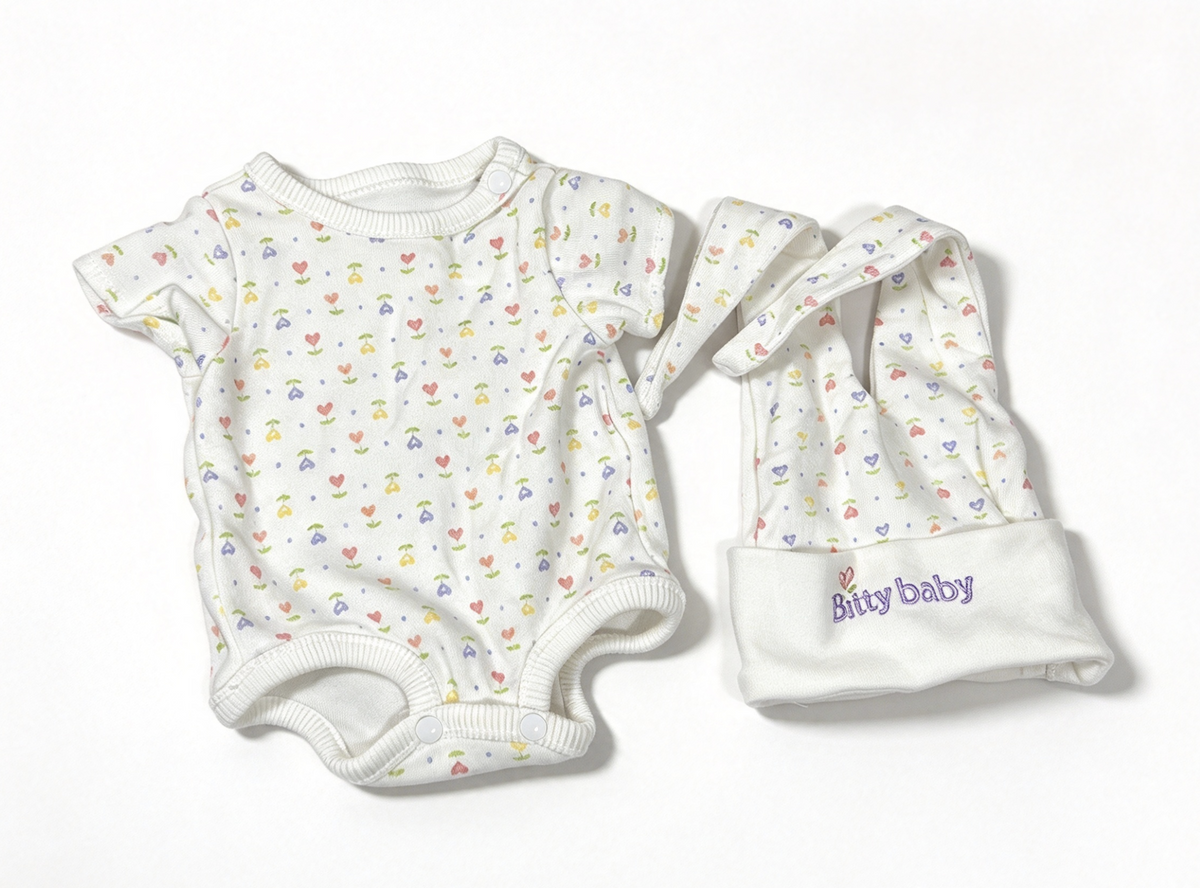 Layette Bodysuits & Hat Set FOR 15'' Doll