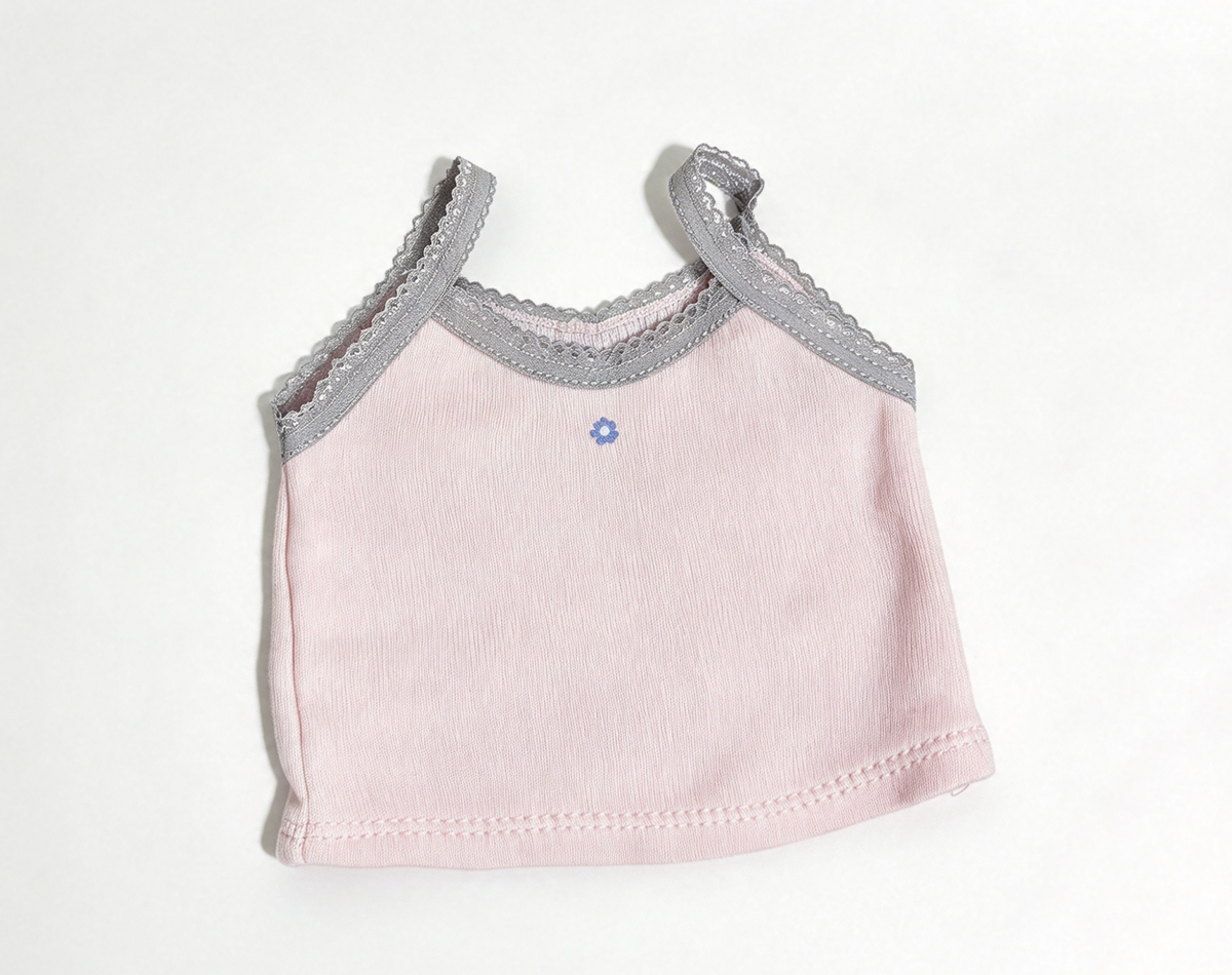 Pink Lace Trim Cami Tank Top FOR 18'' DOLL Cami & Panties