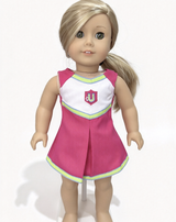 Cheerleading Dress FOR 18'' Doll Campus Cheer Outfit