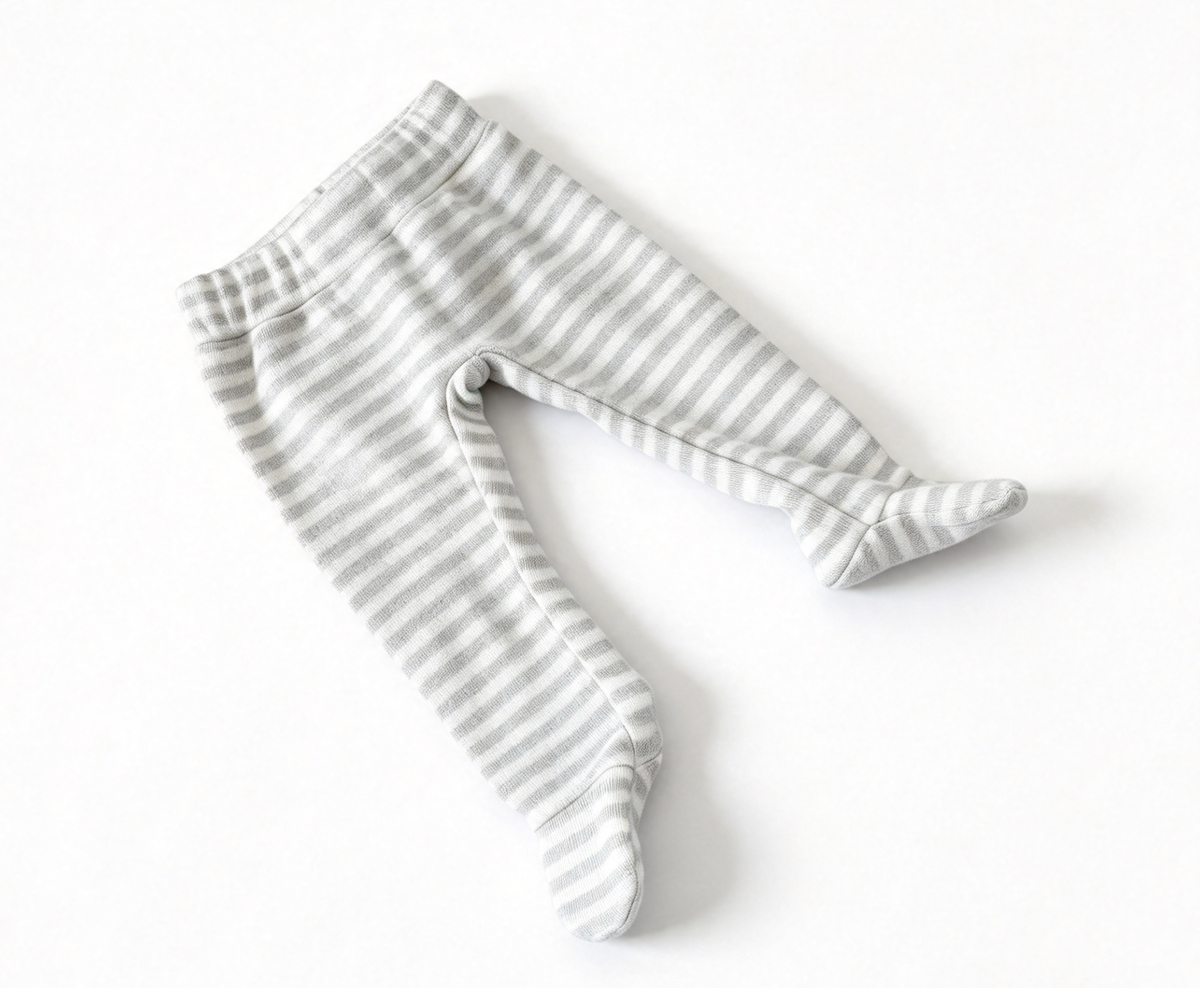Two-Tone Striped Footed Pants FOR 15'' DOLL