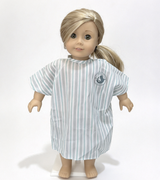 Striped Hospital Gown FOR 18'' DOLL