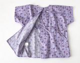 Purple Floral Hospital Gown FOR 15'' DOLL