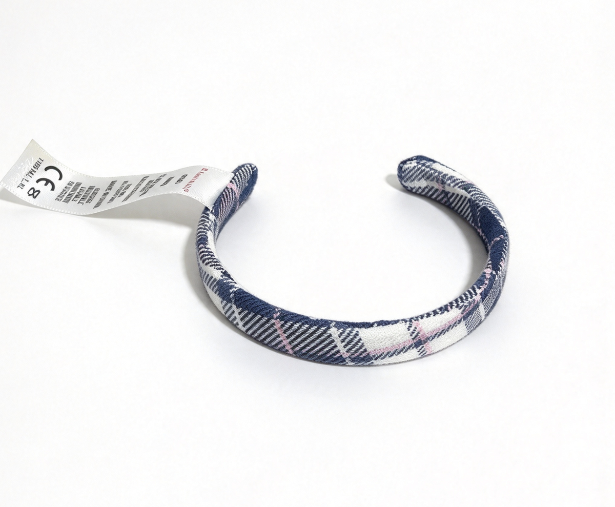 Plaid Headband FOR 18'' DOLL Student Council Election Outfit
