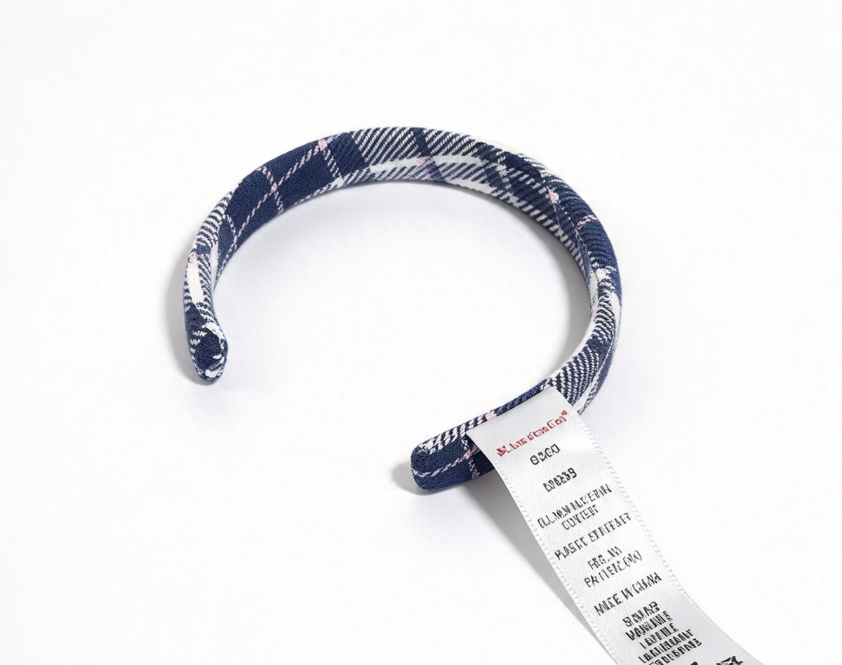 Plaid Headband FOR 18'' DOLL Student Council Election Outfit