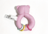 4" Plush Rattle Toy Teddy Bear & Rings Accessory FOR 18'' DOLL